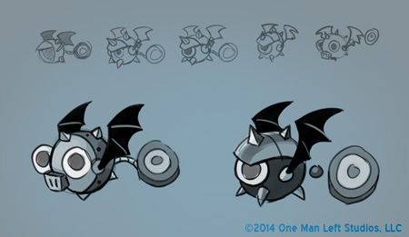 Bat Dot Bot Sketches