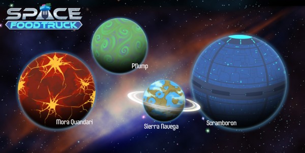 Space Food Truck Planets